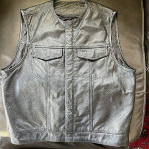 Street & Steel Leather Motorcycle Vest
